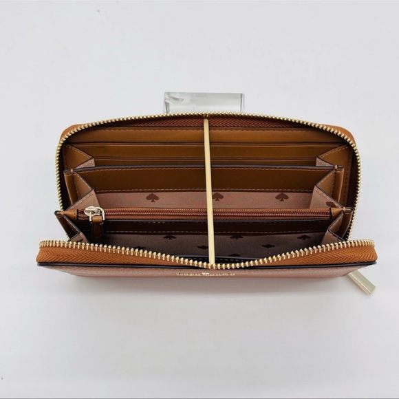 Kate Spade Leila Large Continental Wallet Leather Rich Brown - Picture 7 of 9